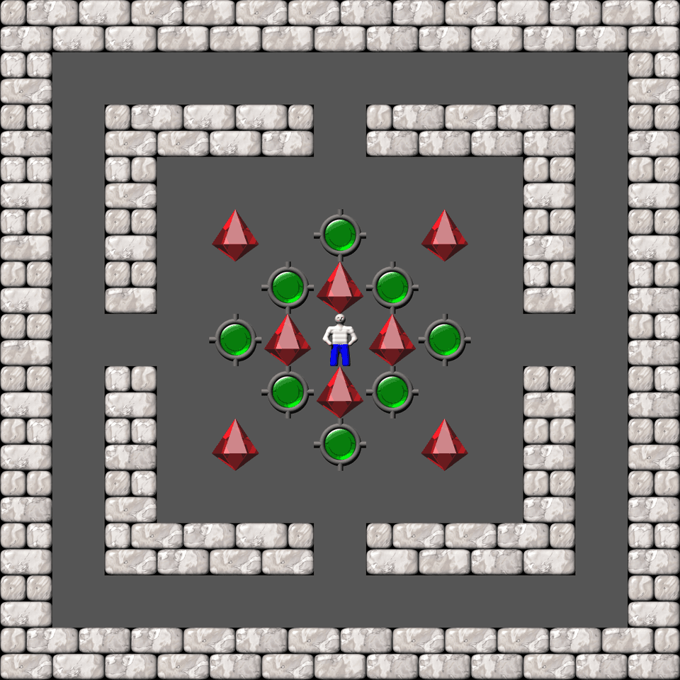 Сокобан Cubes & Tubes уровень 3